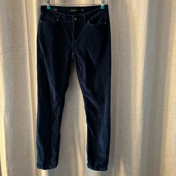 Calvin Klein Jeans Women’s Ultimate Skinny Corduroy Dark Teal 8x30 Pants. - Picture 4 of 6